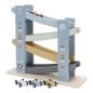 Preview: Little Dutch Holzrennbahn Blau mit 4 Autos – LD7037